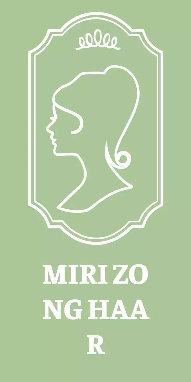 Kapsalon met gebogen lijnillustratie