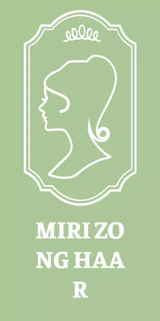 Kapsalon met gebogen lijnillustratie