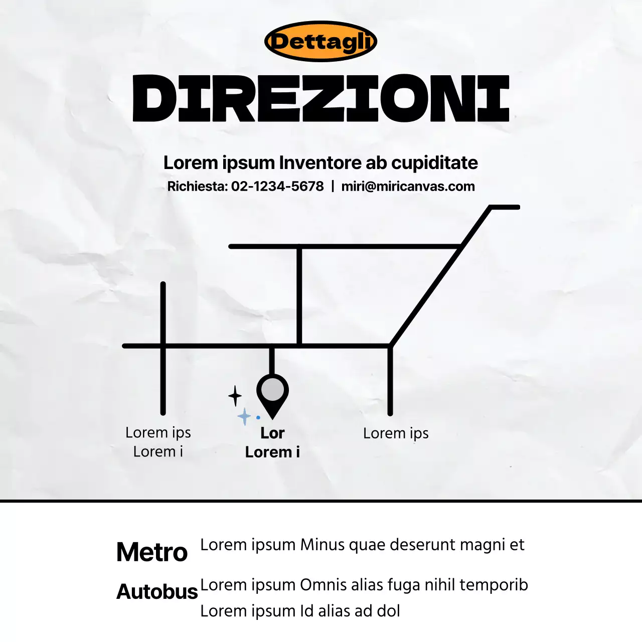 Annuncio minimalista di reclutamento di una squadra di calcio in nero e arancione