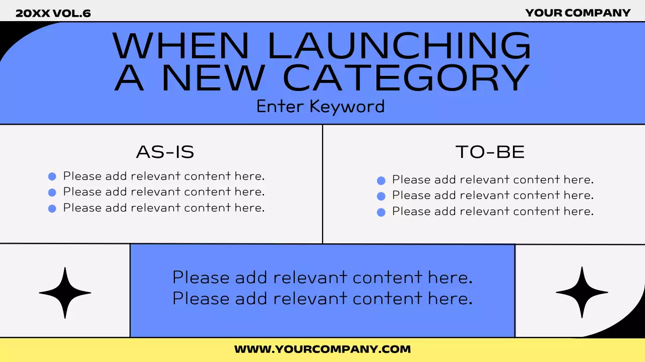 파랑과 노랑의 트렌드한 시장조사 보고서