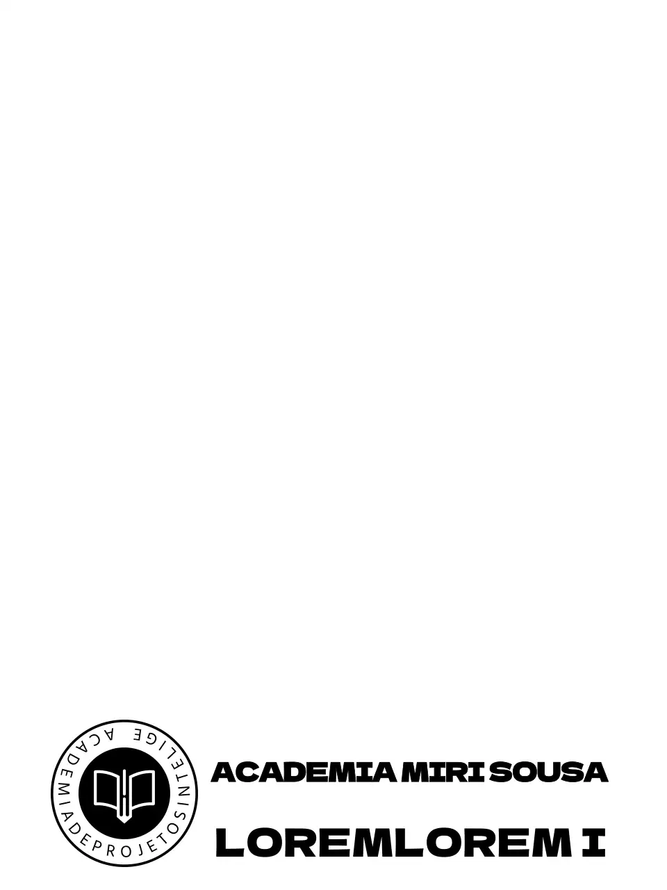 Promoção de uma agência de admissões de ensino com um logótipo de símbolo circular