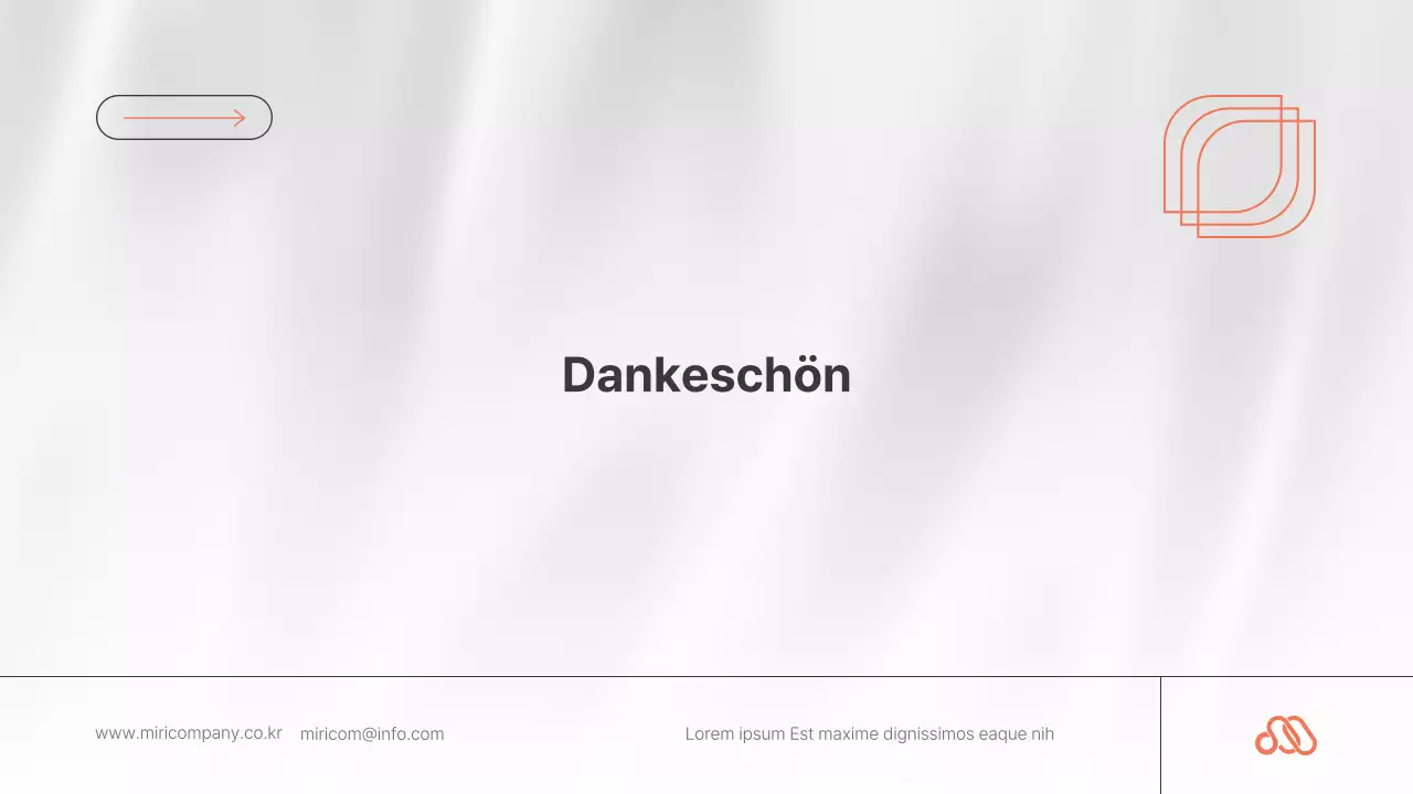 Ein einfaches, orange-schwarz-weißes Anschreiben