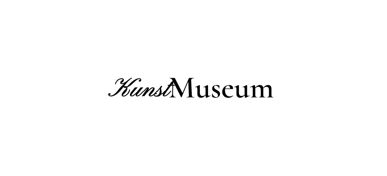 Museumslogo mit einem stilvollen kursiven Konzept