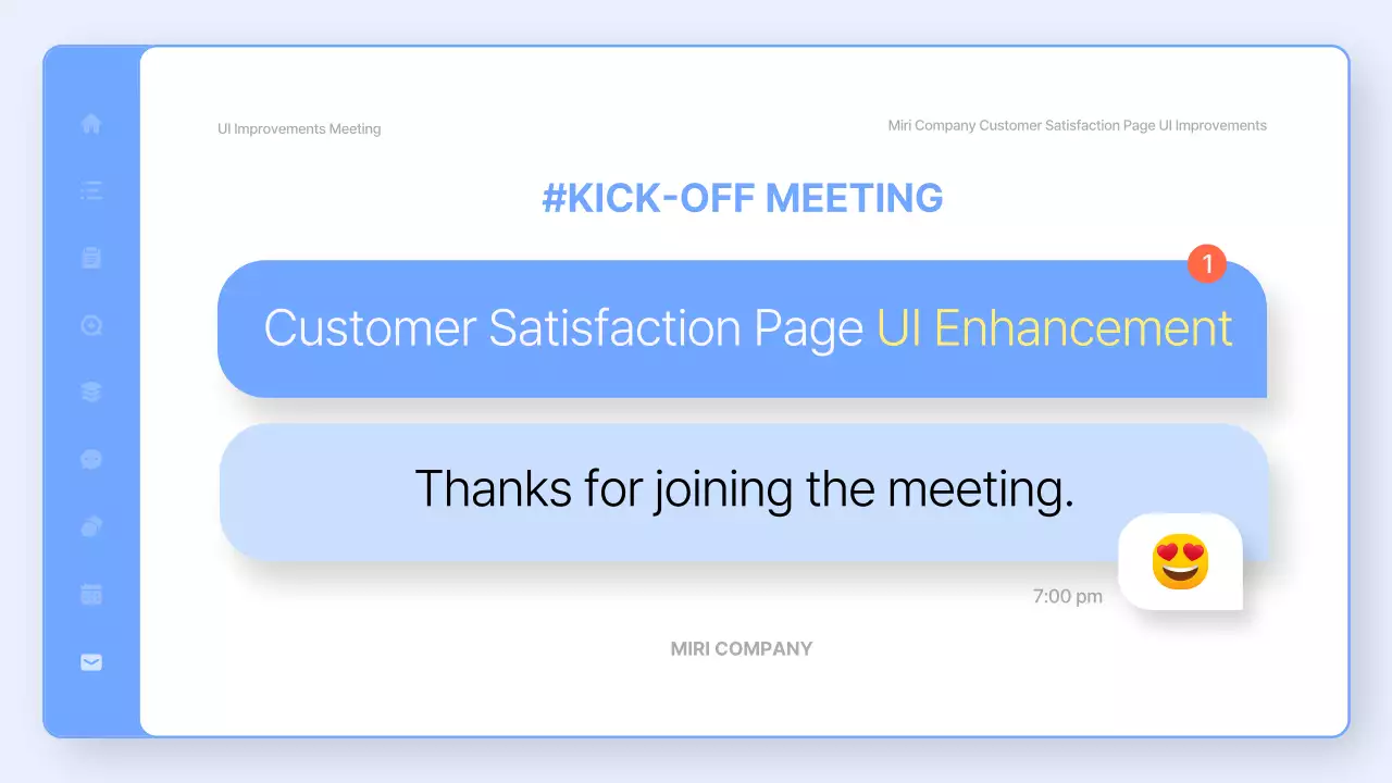 블루 모던 UI 강화 일정 프레젠테이션