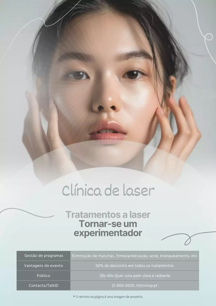 Promover o recrutamento de monitores de procedimentos dermatológicos de luxo em menta e caqui