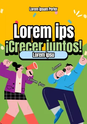 Un bonito poste de bienvenida amarillo y chartreuse para los nuevos estudiantes