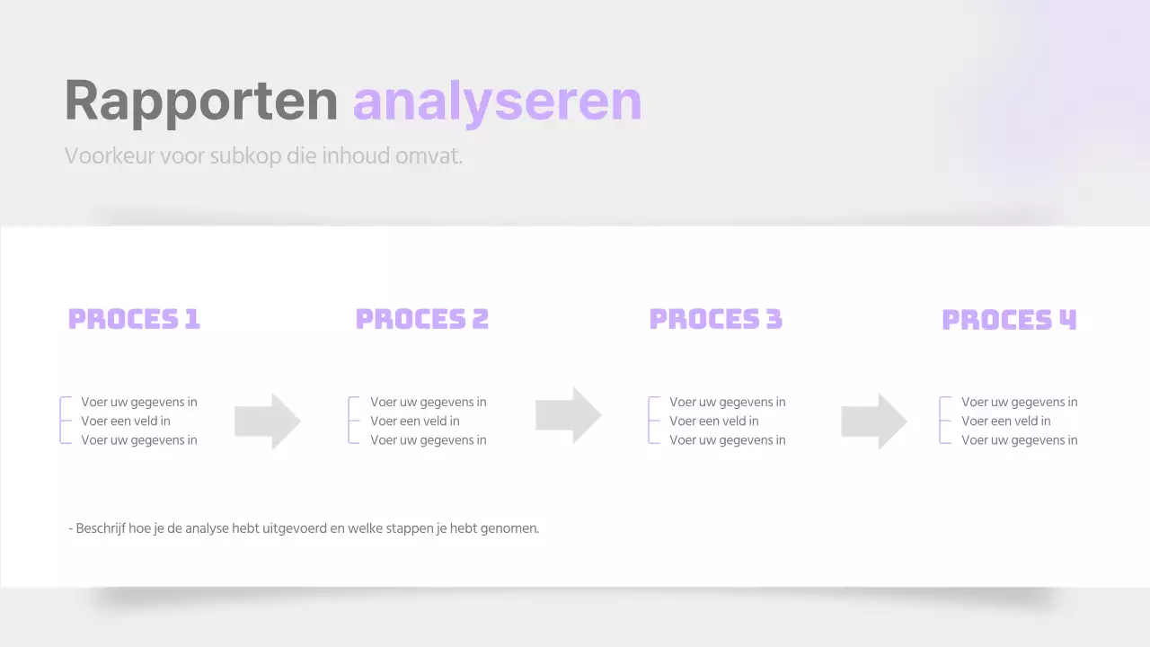 Een eenvoudig verslag in mauve en grijs