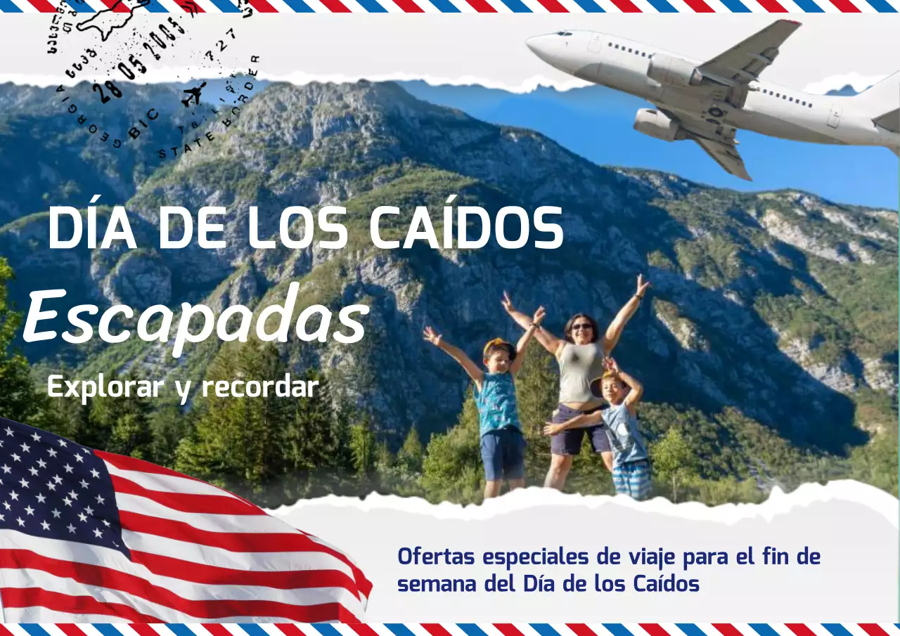 Pasarelas de moda en blanco y azul para el Día de los Caídos Publicidad