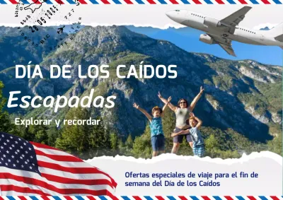 Pasarelas de moda en blanco y azul para el Día de los Caídos Publicidad