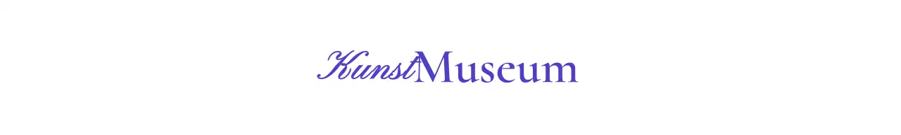Museumlogo met stijlvol cursief concept