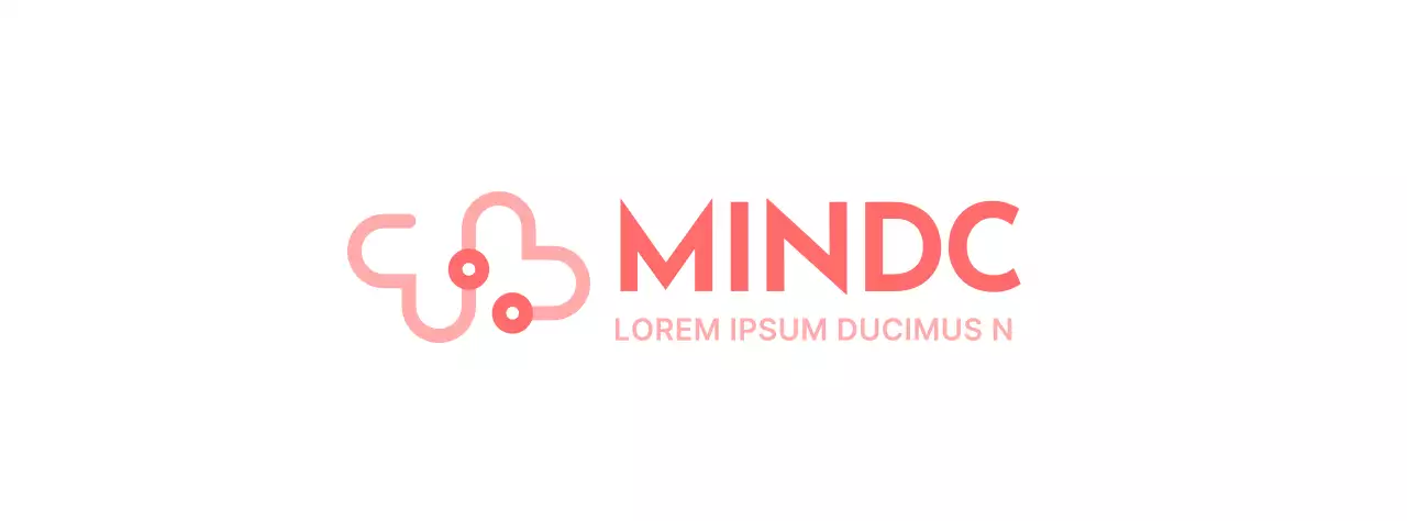 Farbgestaltung für eine Freiwilligenorganisation mit einem Symbol, das ein Herz und ein Stethoskop darstellt