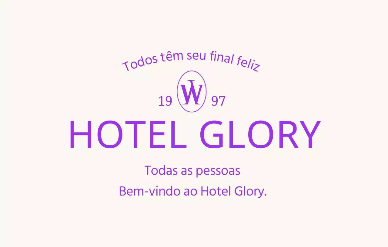 Conceito de hotel de luxo com tipos de letra serifados e disposição do texto