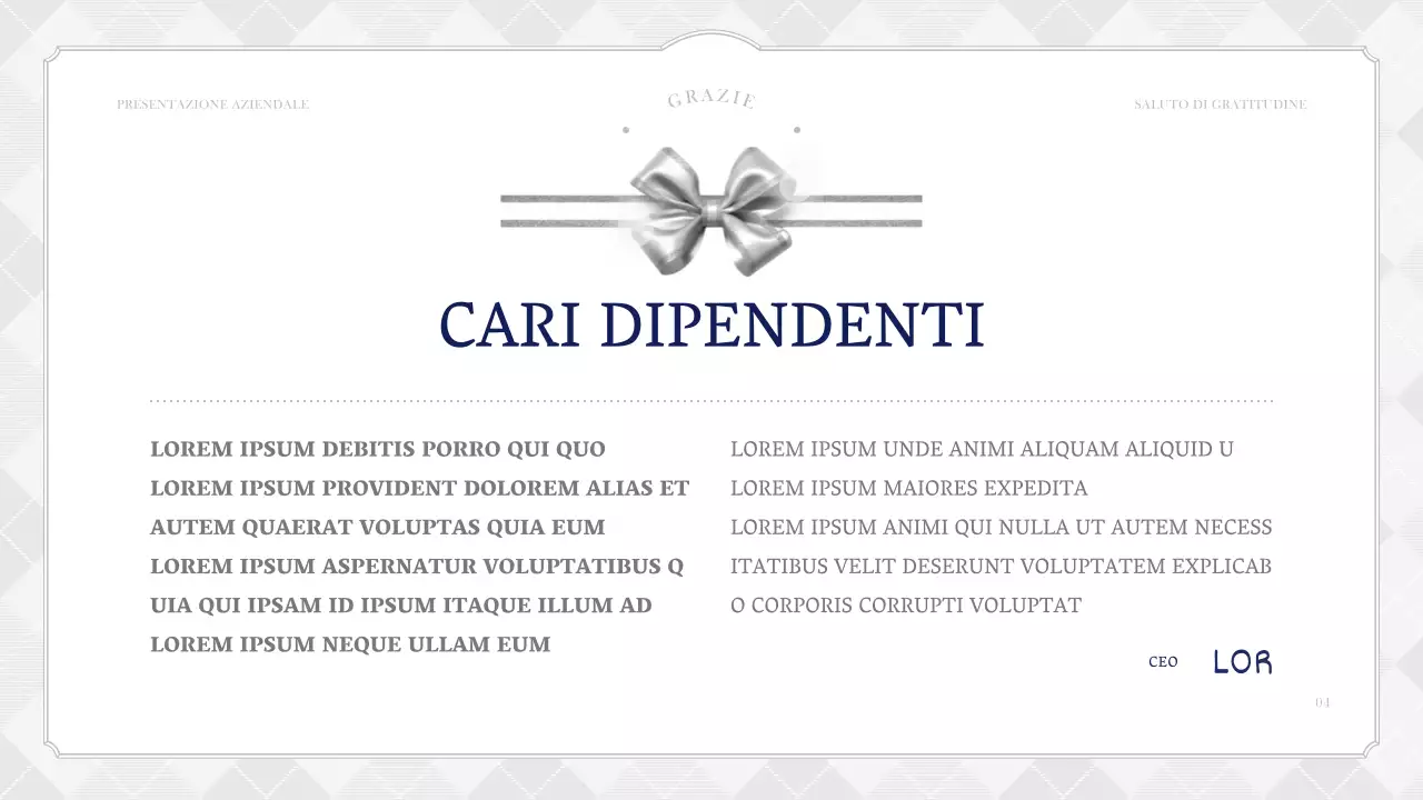 Una semplice cartolina d'auguri firmata in blu navy e avorio
