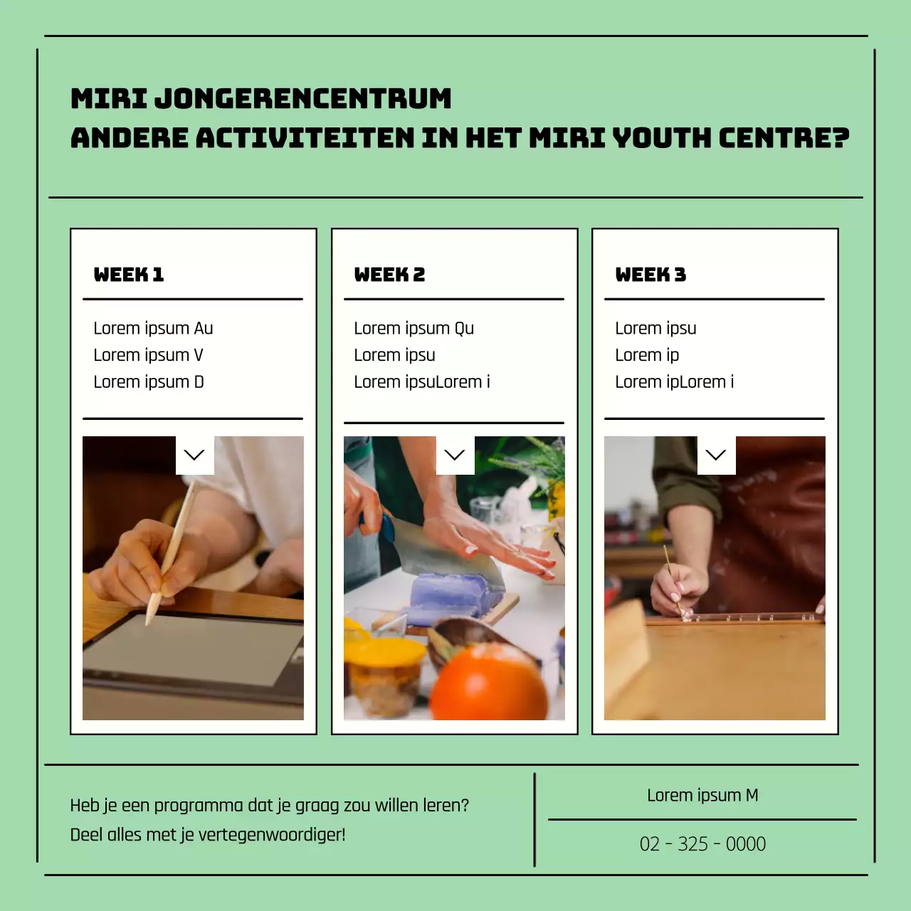 Minty Jeugdcentrum Activiteit Presentatie