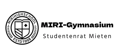 Highschool-Logo in Form eines kreisförmigen Bildungssymbols