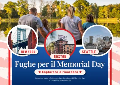 Portali classici blu e rossi del Memorial Day Pubblicità