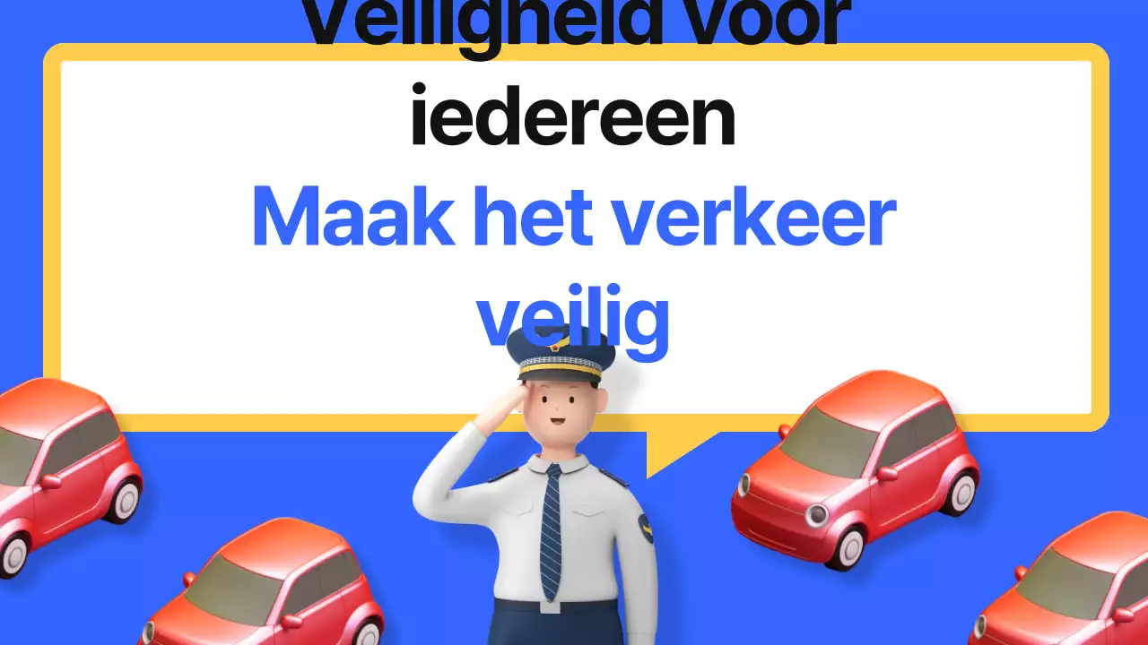 Kitscherige verkeerseducatie in blauw