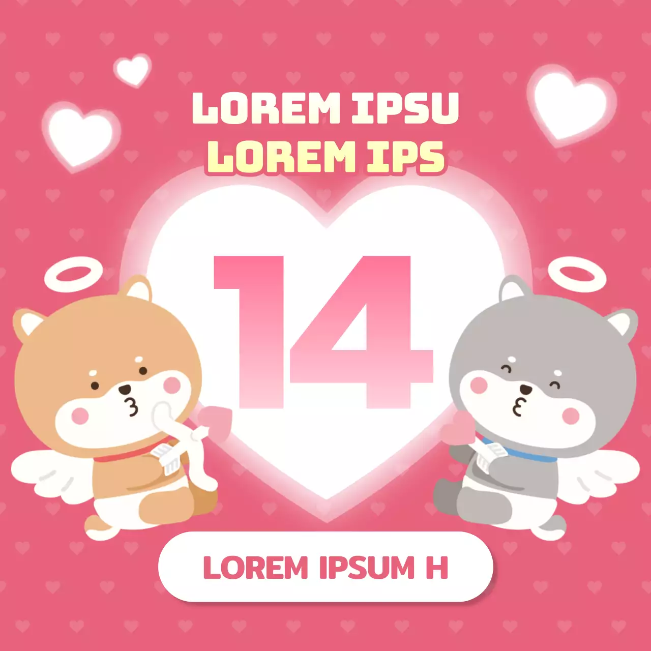 Promoot Valentijnsdag in wit en roze