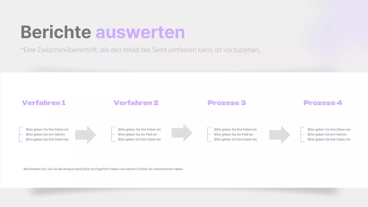 Ein einfacher Bericht in Mauve und Grau