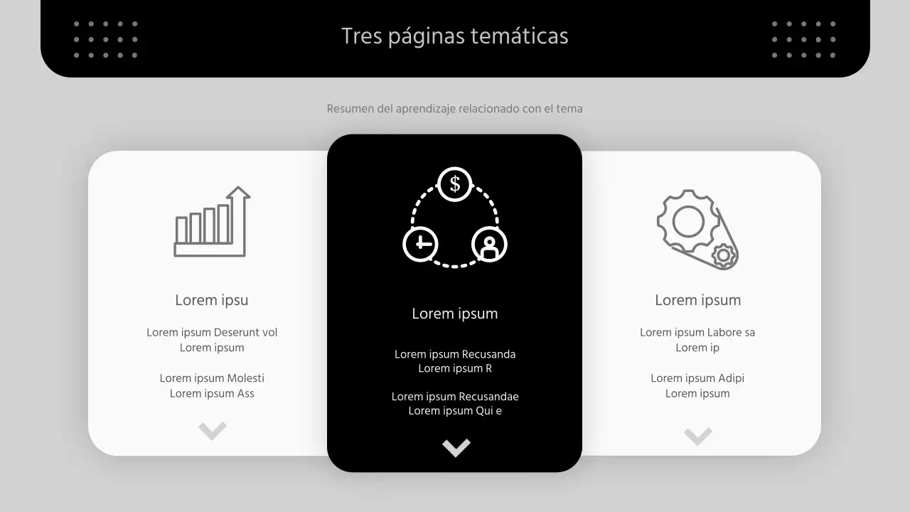Una propuesta de negocio moderna en blanco y negro
