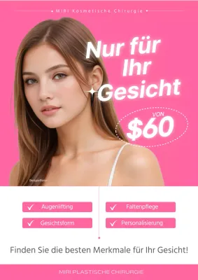 Pink's einfache Augenverjüngungswerbung