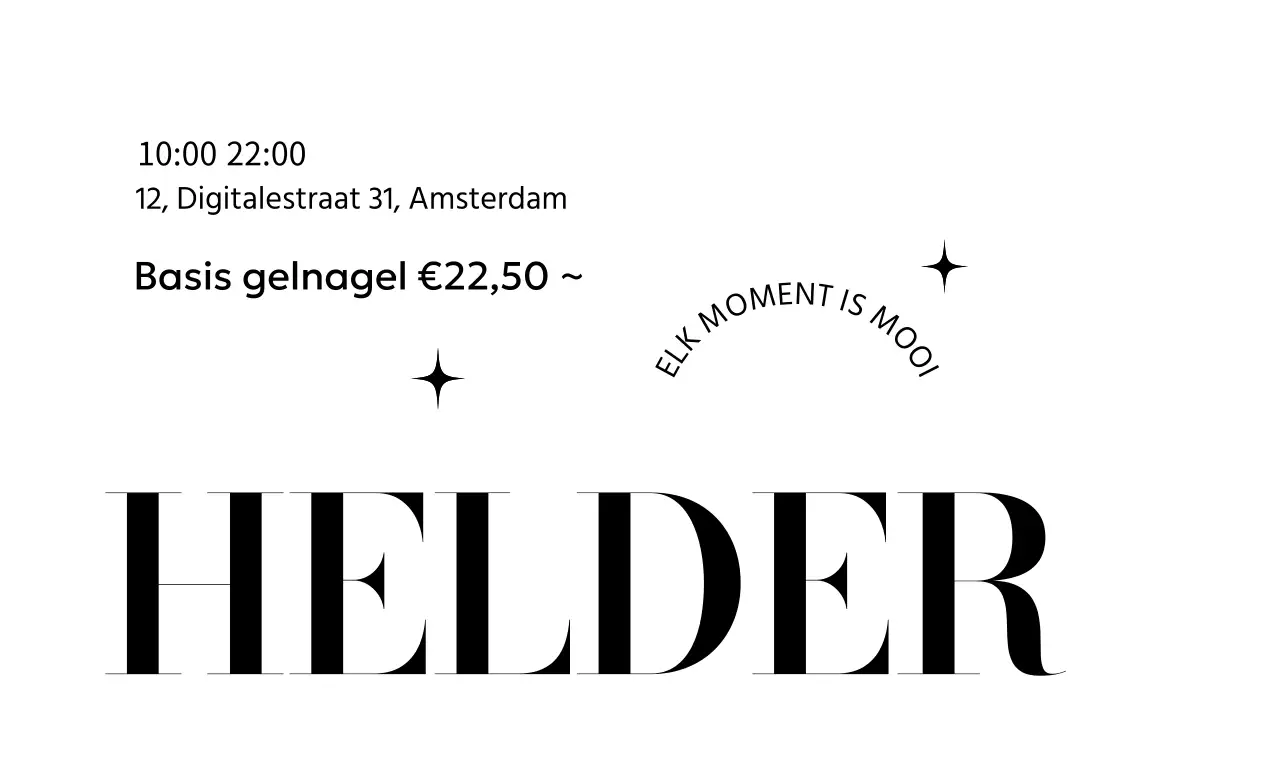 Luxueuze schoonheidssalon met tekstlay-out met schreef en glitter