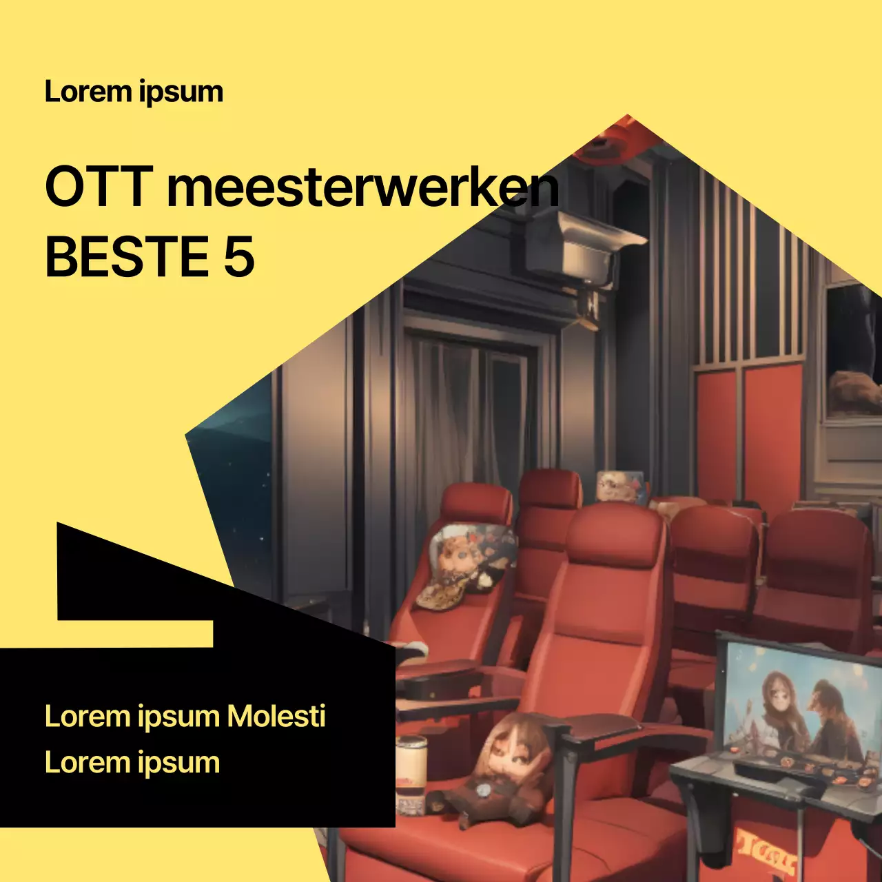 Minimalistische Marketing Thumbnail Post door Abstract en Bora