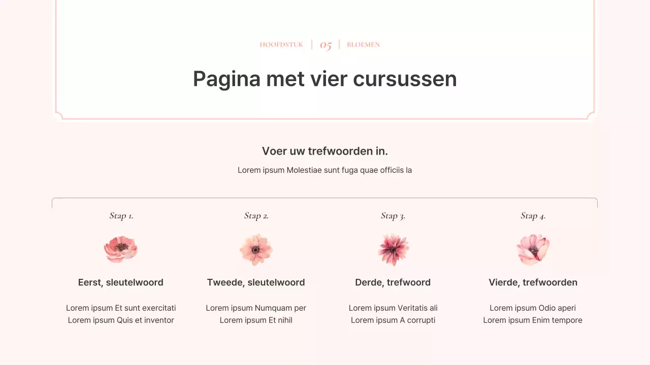 Luxe aquarel bloemen achtergrond voorstel in roze en ivoor