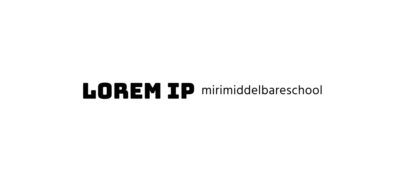 Middelbare school logo in de vorm van een cirkel onderwijssymbool