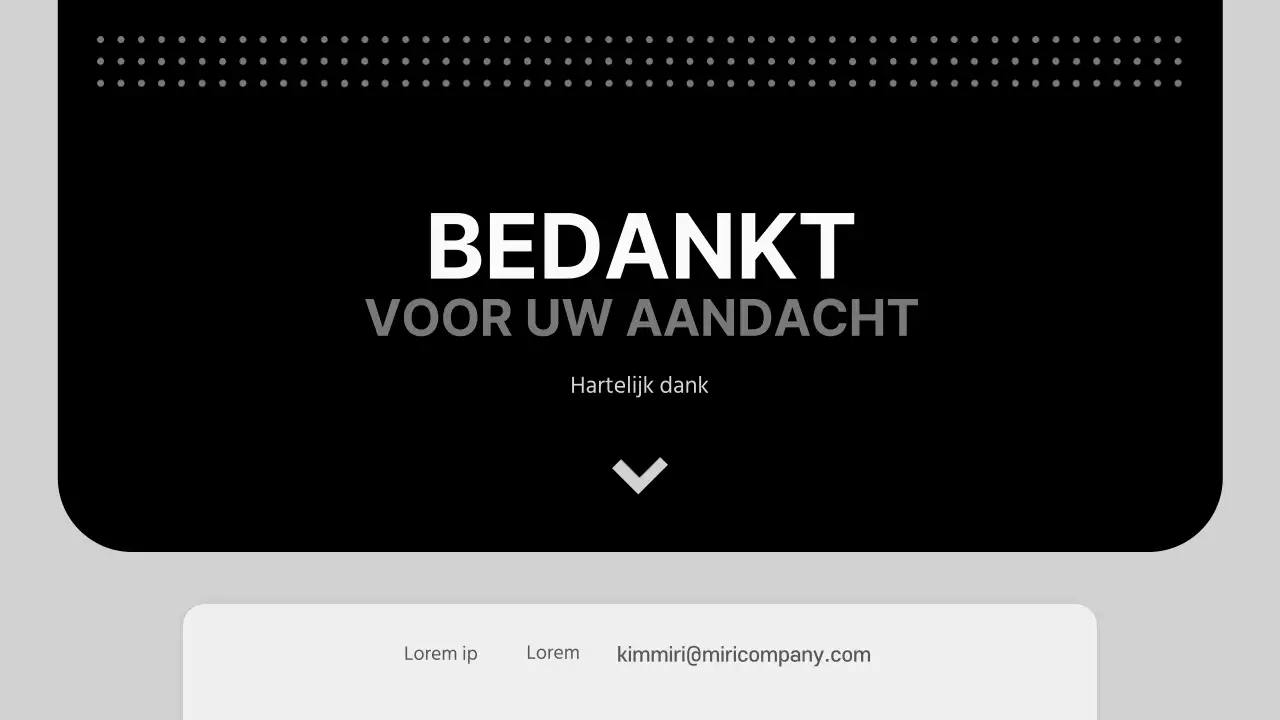 Een modern zakelijk voorstel in zwart-wit