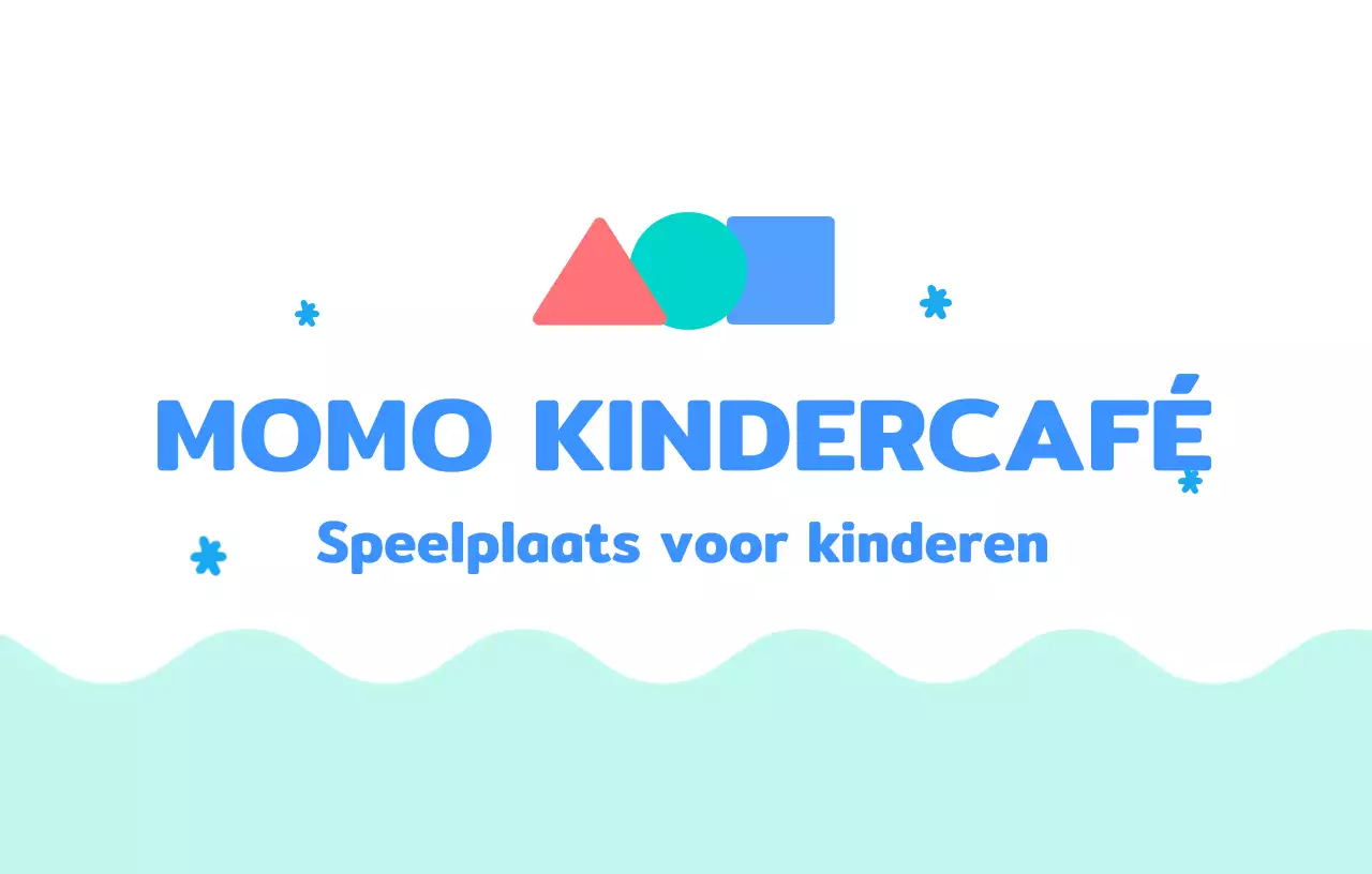 Kindercafé met kleurrijke vormen