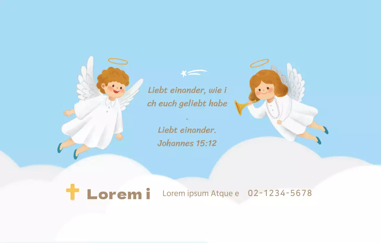 Sauberes und ergreifendes Konzept Kirche mit christlichen Illustrationen