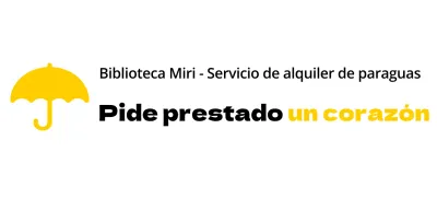 Diseño en color para servicios de alquiler con un icono de un paraguas