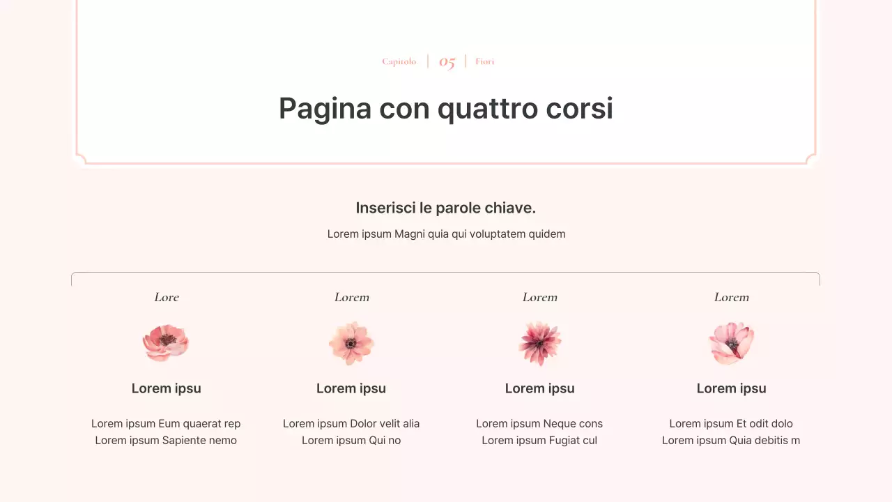 Lussuosa proposta di sfondo floreale acquerellato in rosa e avorio