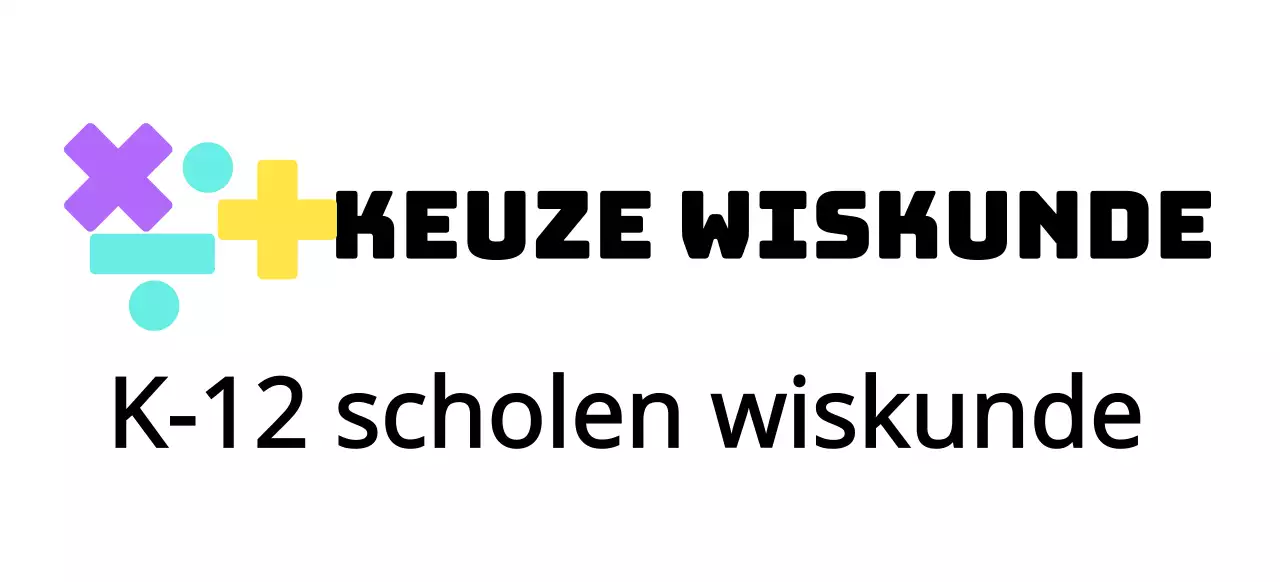 Wiskunde school met veelkleurig wiskunde symbool logo concept