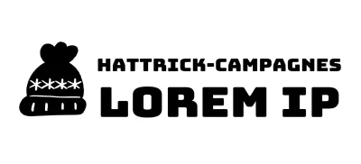 Campagnelogo met illustratie van een schattige breimuts