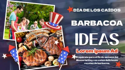 Barbacoa Kitsch Azul y Roja para el Memorial Day Recetas