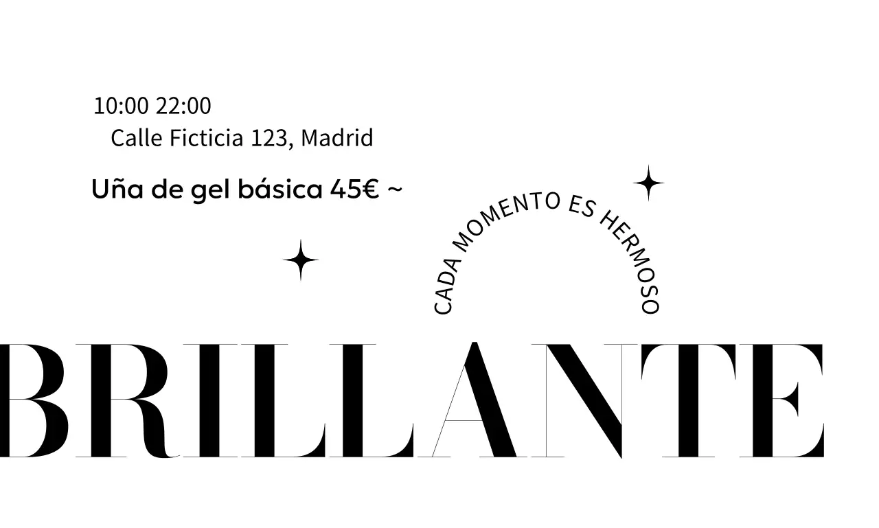 Lujoso salón de belleza con diseño de texto con gracias y purpurina