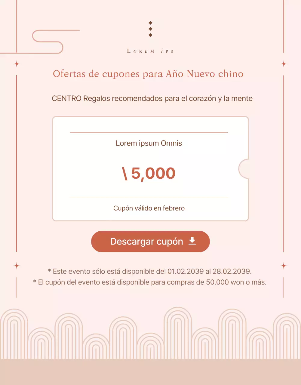 Promocione un set de regalo navideño de moda en rosa y beige