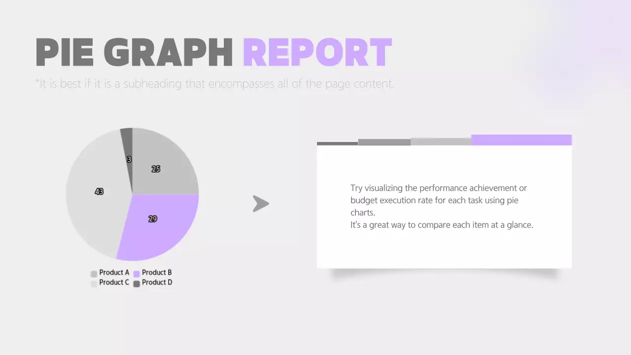 A simple report in mauve and gray