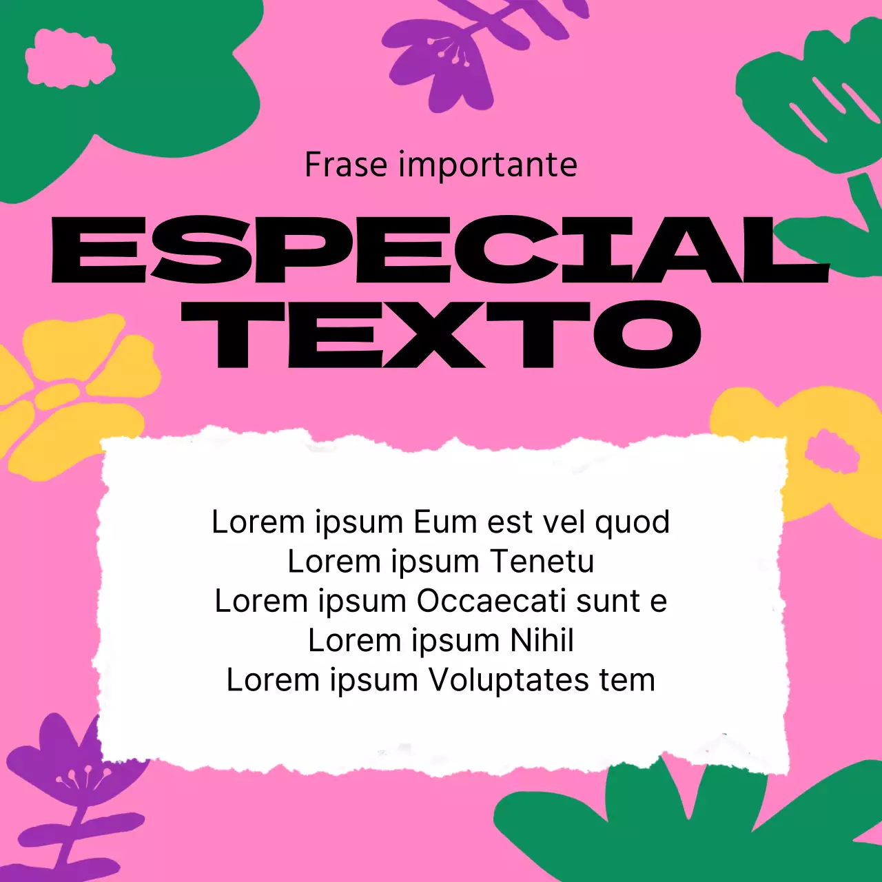 Guía de bonitas flores de primavera en amarillo y rosa