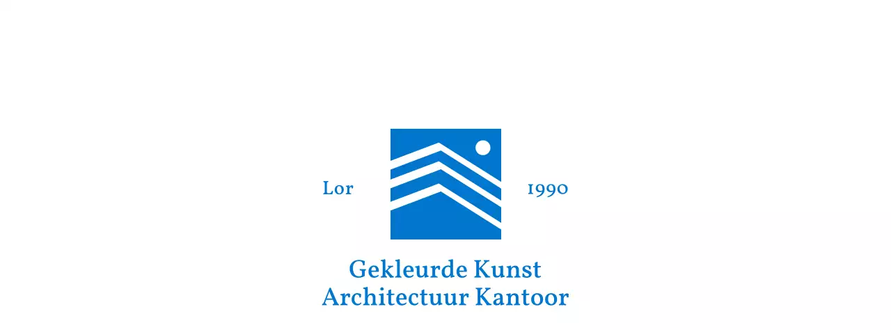 Strak, klassiek kleurenontwerp met merknaam