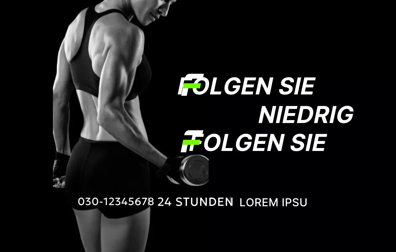 Gesundheit mit Schwarz-Weiß-Fotografie und sportlicher Note