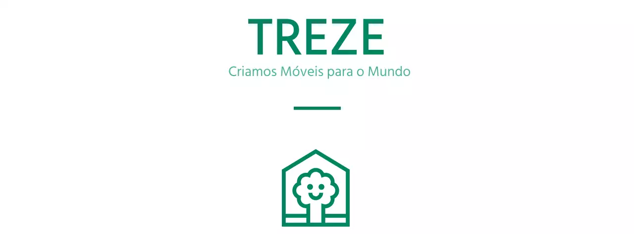 Design de cores para empresas de mobiliário com logótipo de marca que apresenta uma árvore numa casa