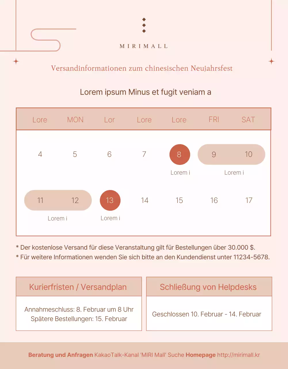 Werben Sie für ein trendiges Geschenkset in Rosa und Beige