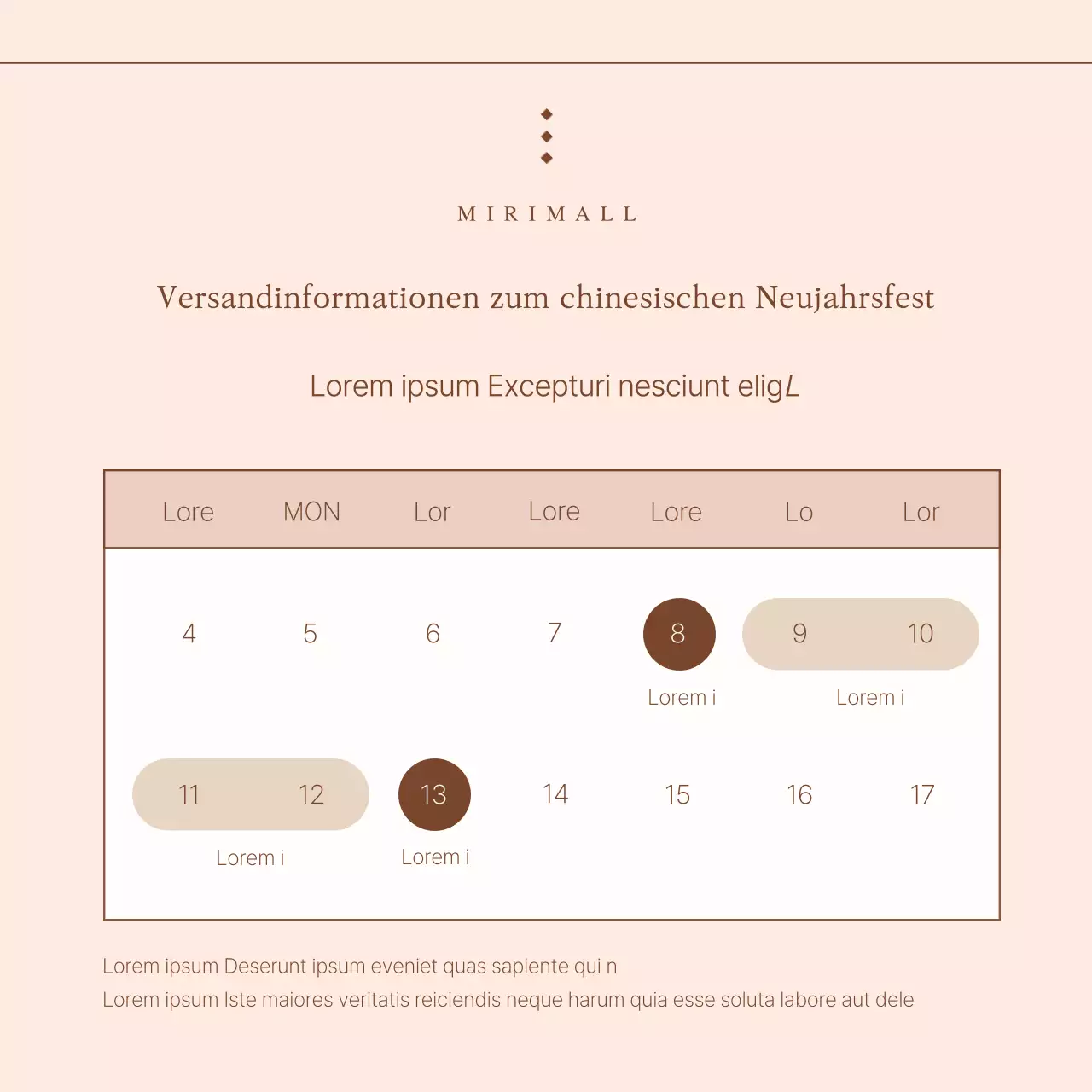 Bewerben Sie ein trendiges Geschenkset zum chinesischen Neujahr in Rosa und Beige