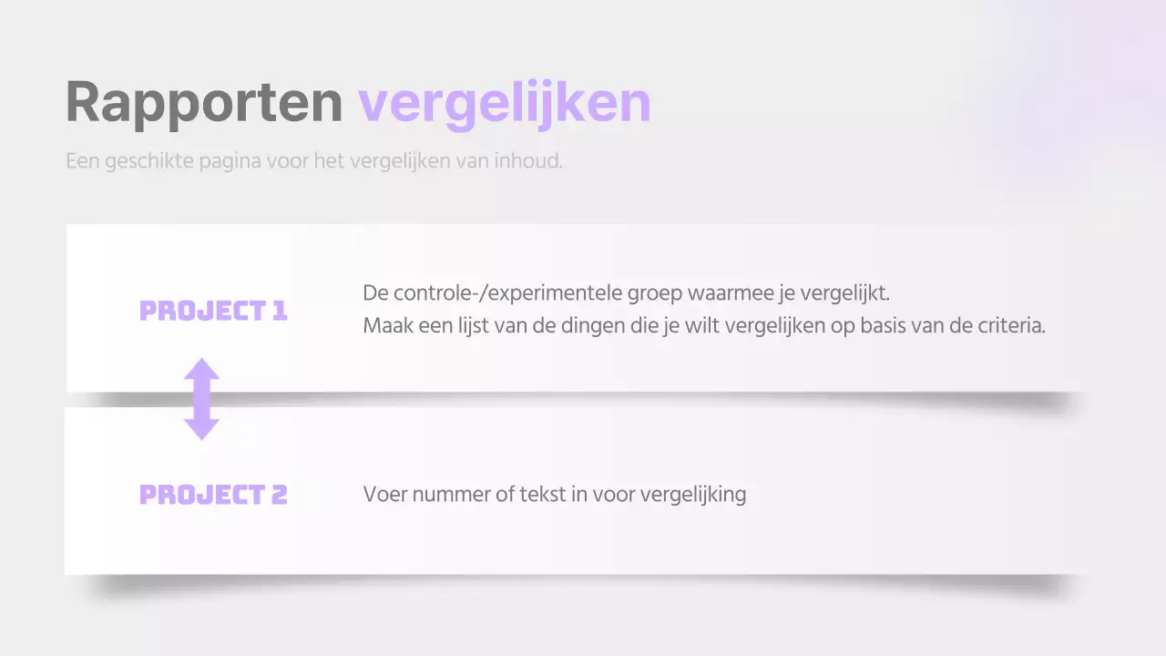 Een eenvoudig verslag in mauve en grijs