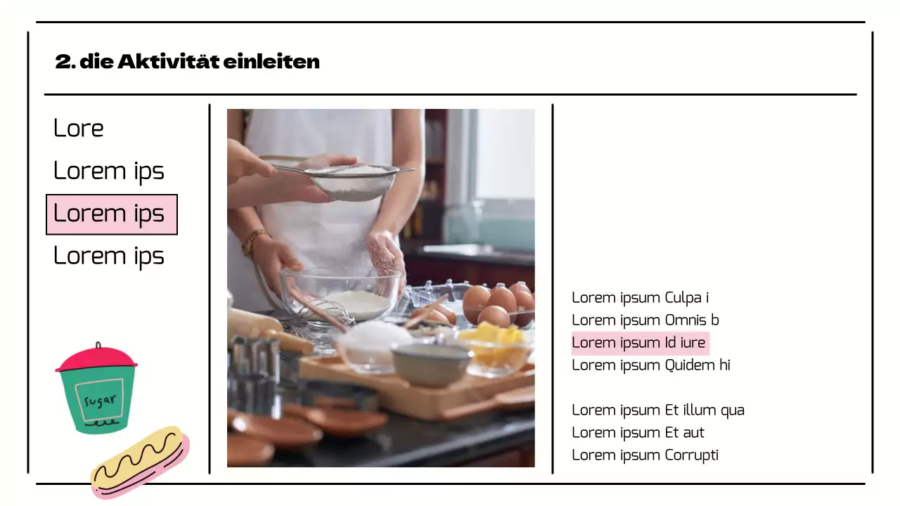 Präsentation einer schönen Jugendzentrumsaktivität in Rosa