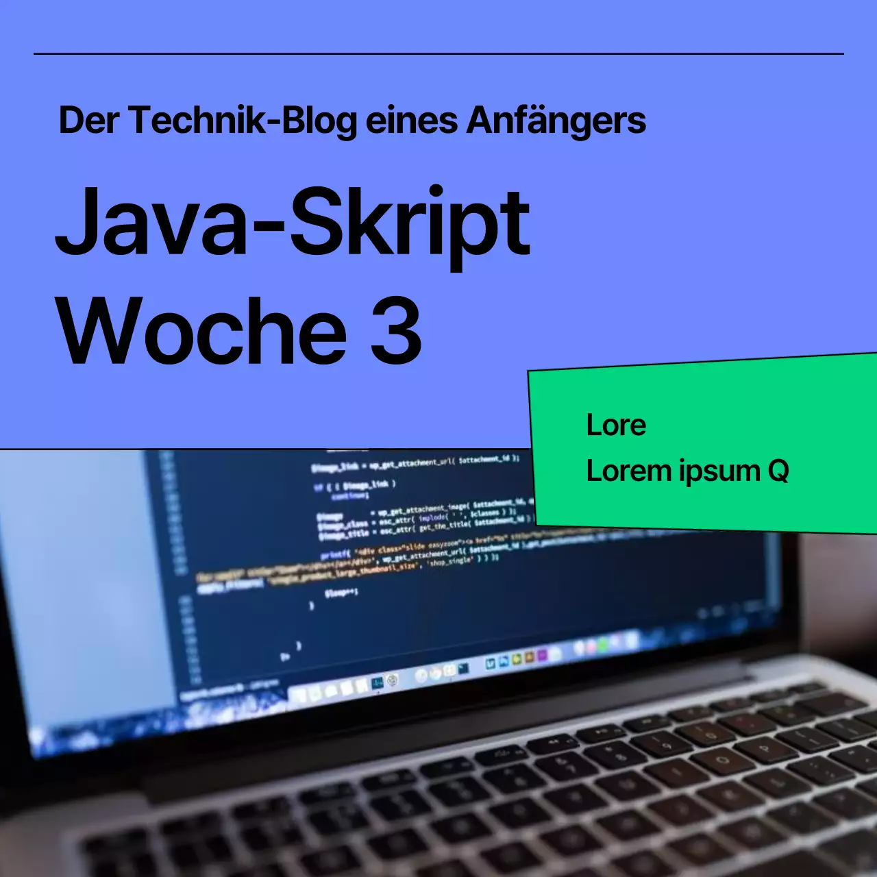 Minimalistisches Marketing Thumbnail Post von Abstract und Bora