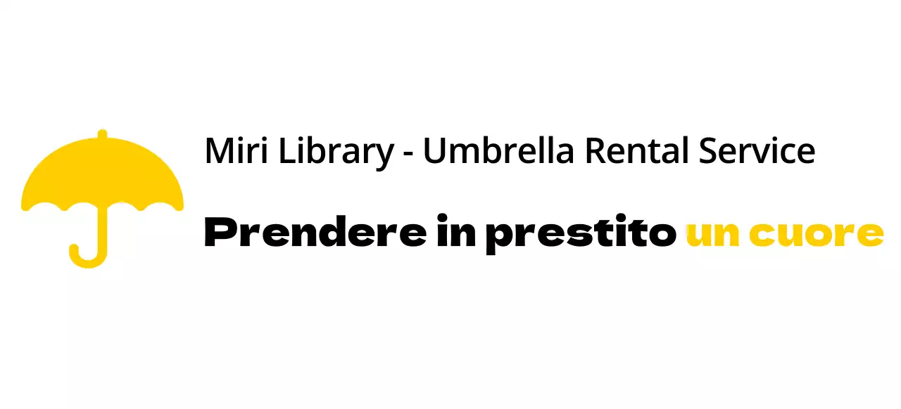 Design a colori per i servizi di noleggio con l'icona dell'ombrello